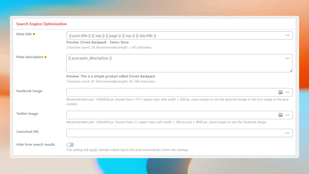 SEO Feature