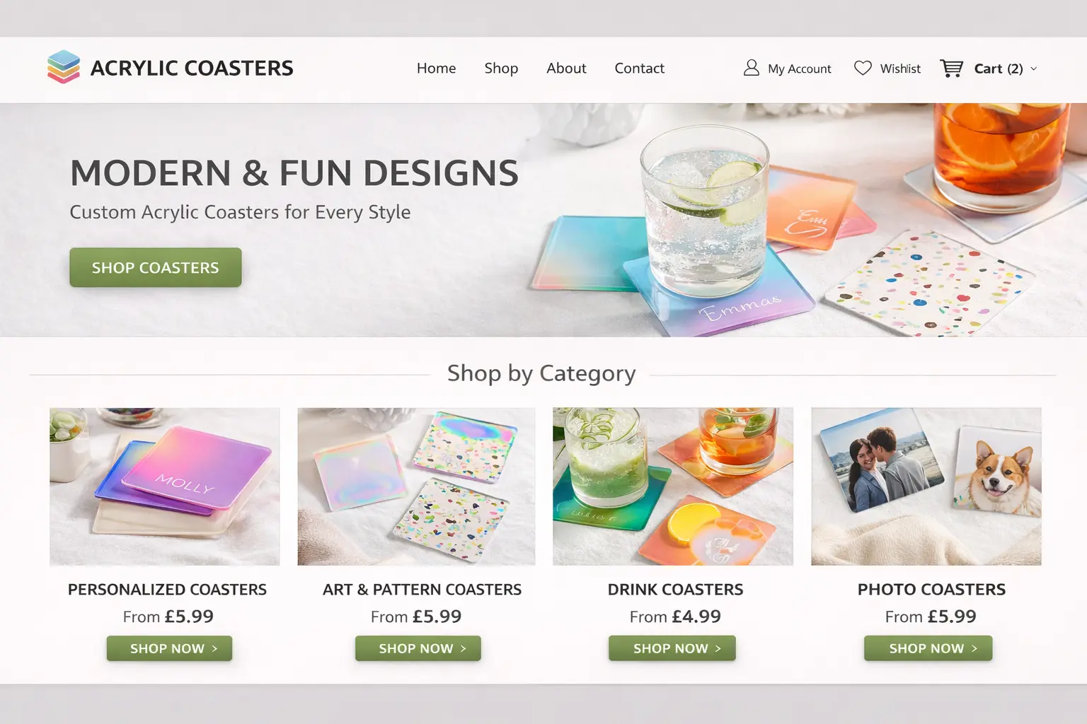Featured image for selling acrylic coasters  online with Make Local for Global
