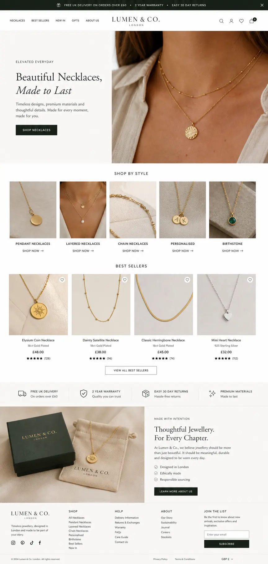 Featured image for selling necklaces  online with Make Local for Global