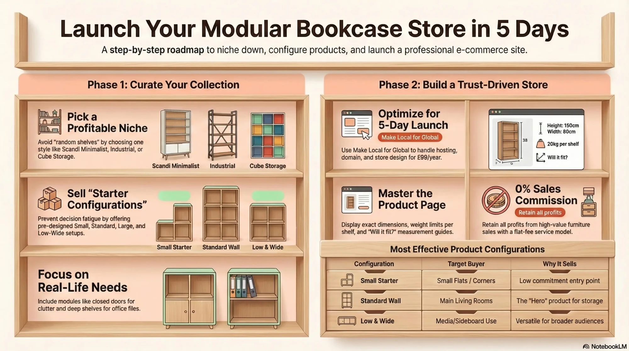 How to sell modular bookcases online and build a home furniture ...