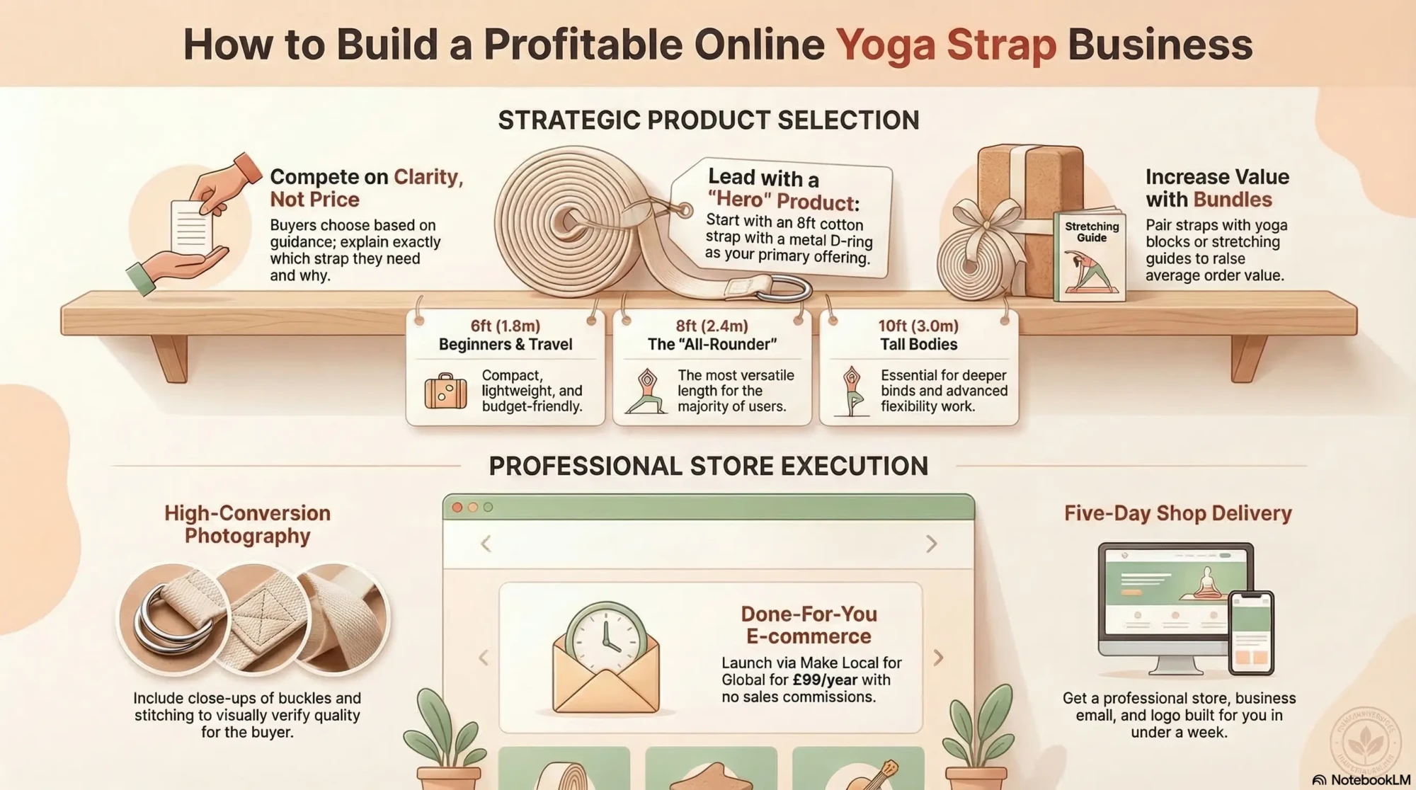 How to sell yoga straps online and build a simple fitness accessories business
