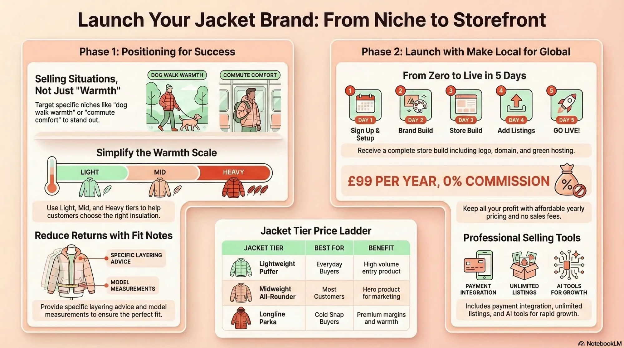 How to sell insulated jackets online and build a cold-weather brand