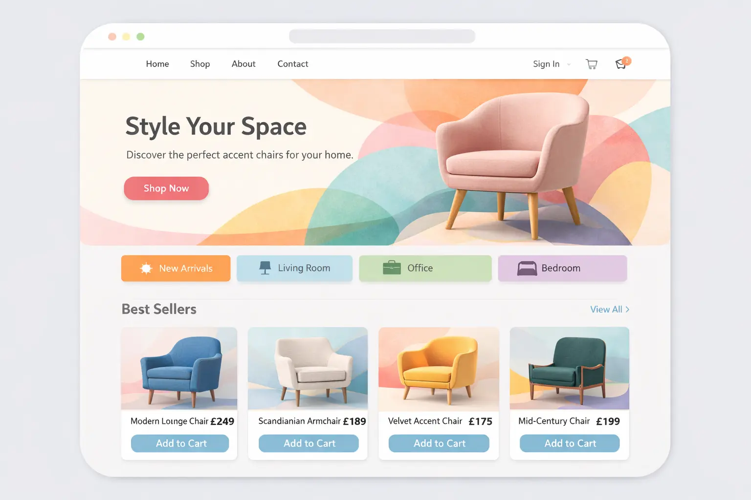 Featured image for selling accent chairs  online with Make Local for Global