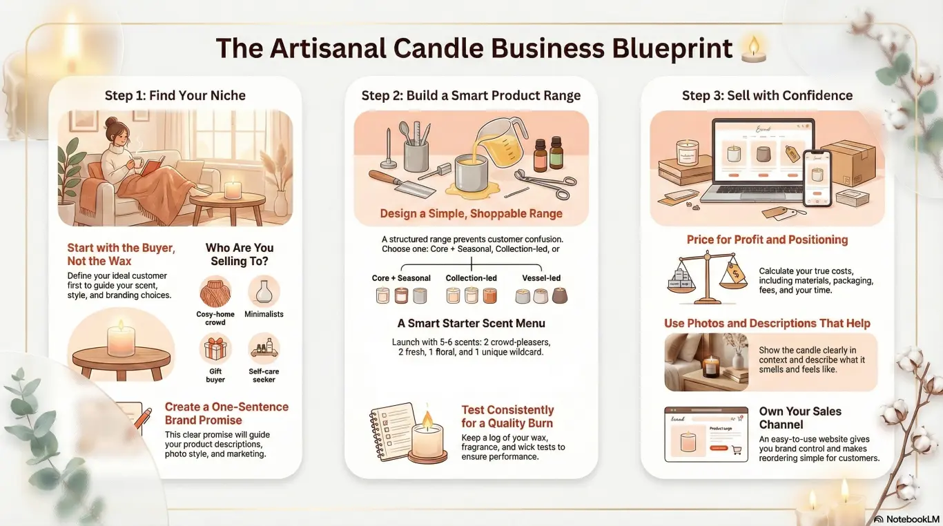 Sell artisanal candles: a UK guide to starting online