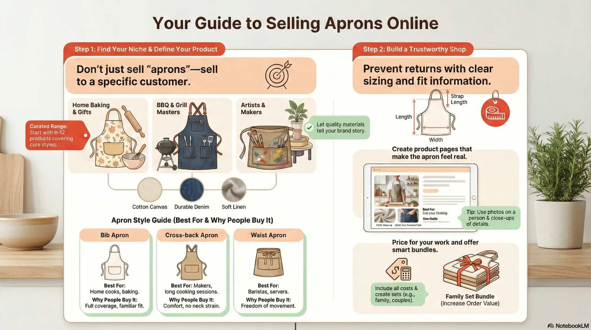 Sell aprons online: a UK guide to building a profitable, giftable brand