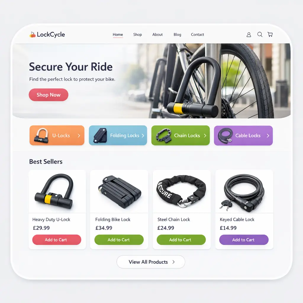 Featured image for selling bicycle locks  online with Make Local for Global