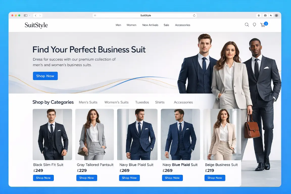 Featured image for selling business suits  online with Make Local for Global