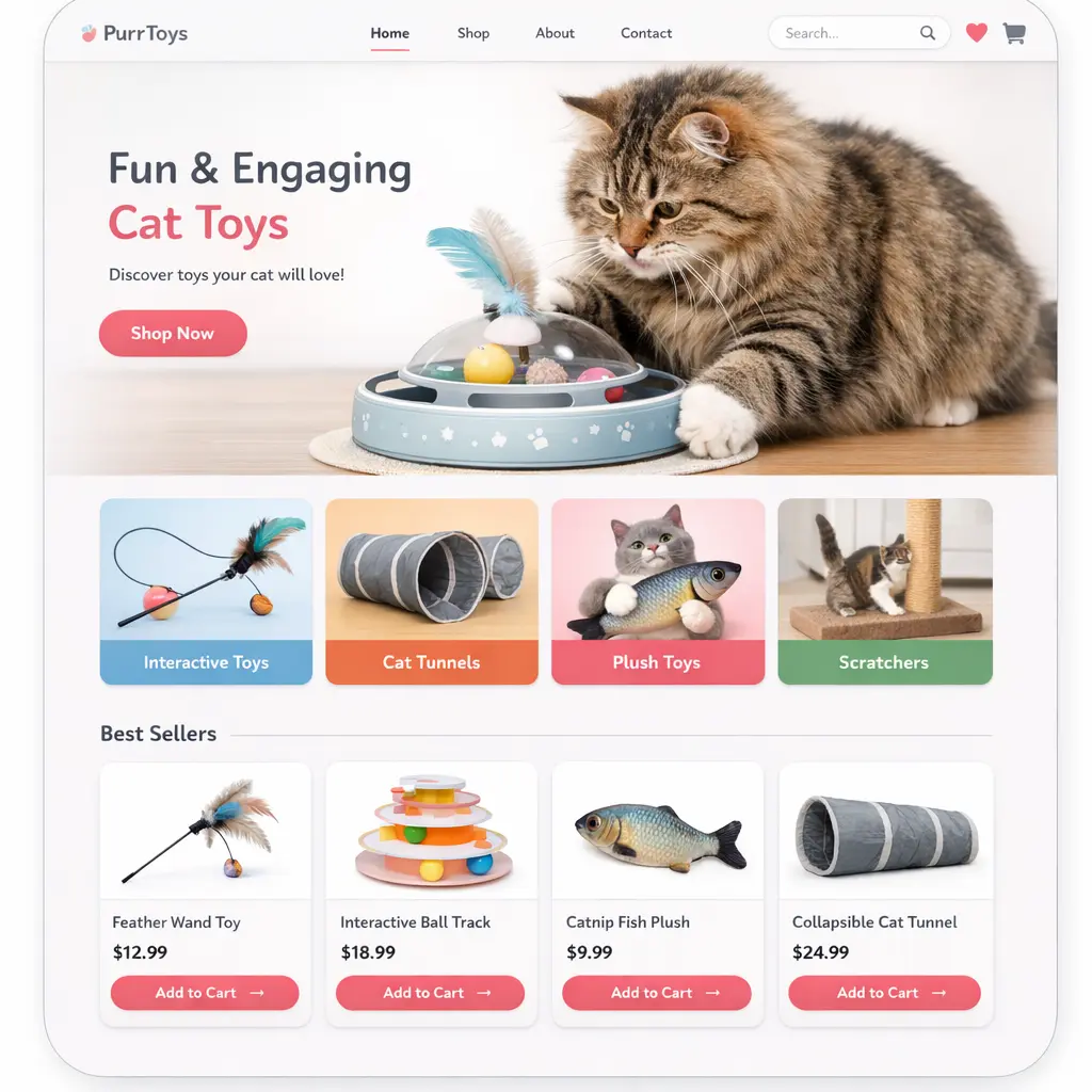 Featured image for selling cat toys  online with Make Local for Global