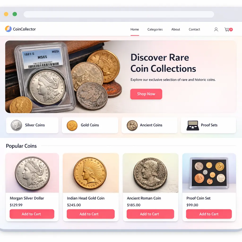 Featured image for selling coin collections  online with Make Local for Global