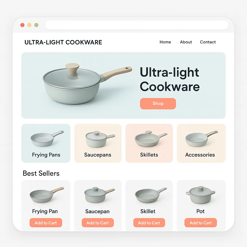 Featured image for selling ultra-light cookware  online with Make Local for Global