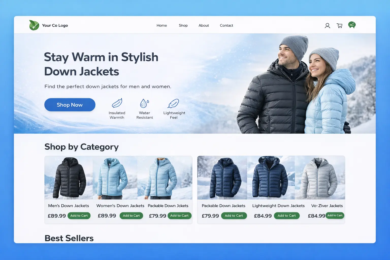 Featured image for selling down jackets  online with Make Local for Global