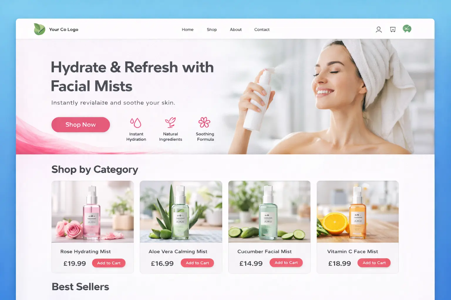 Featured image for selling facial mists  online with Make Local for Global