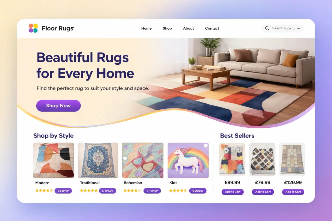 Featured image for selling floor rugs  online with Make Local for Global