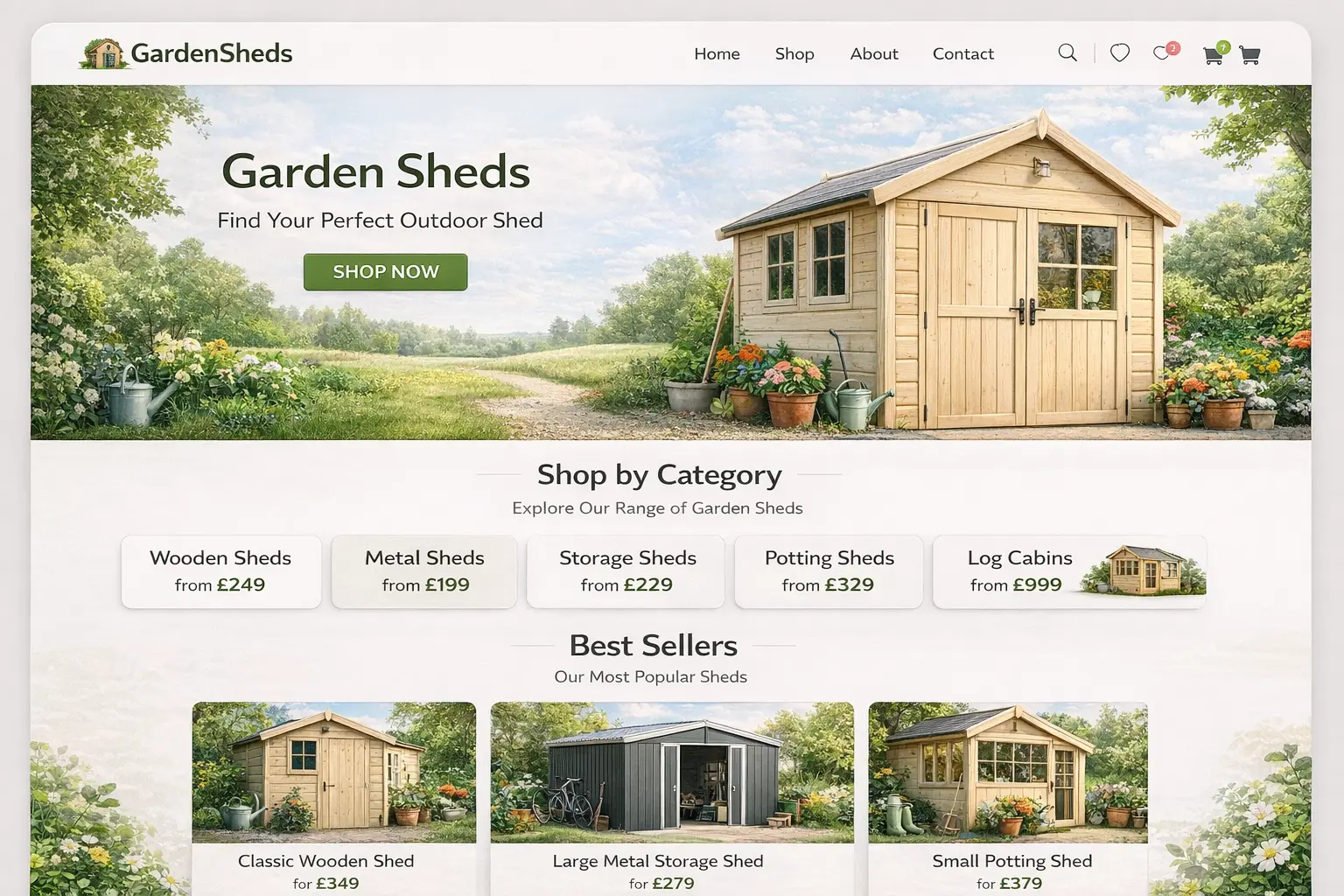 Featured image for selling garden sheds  online with Make Local for Global