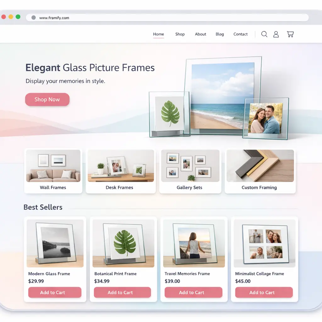 Featured image for selling glass picture frames  online with Make Local for Global