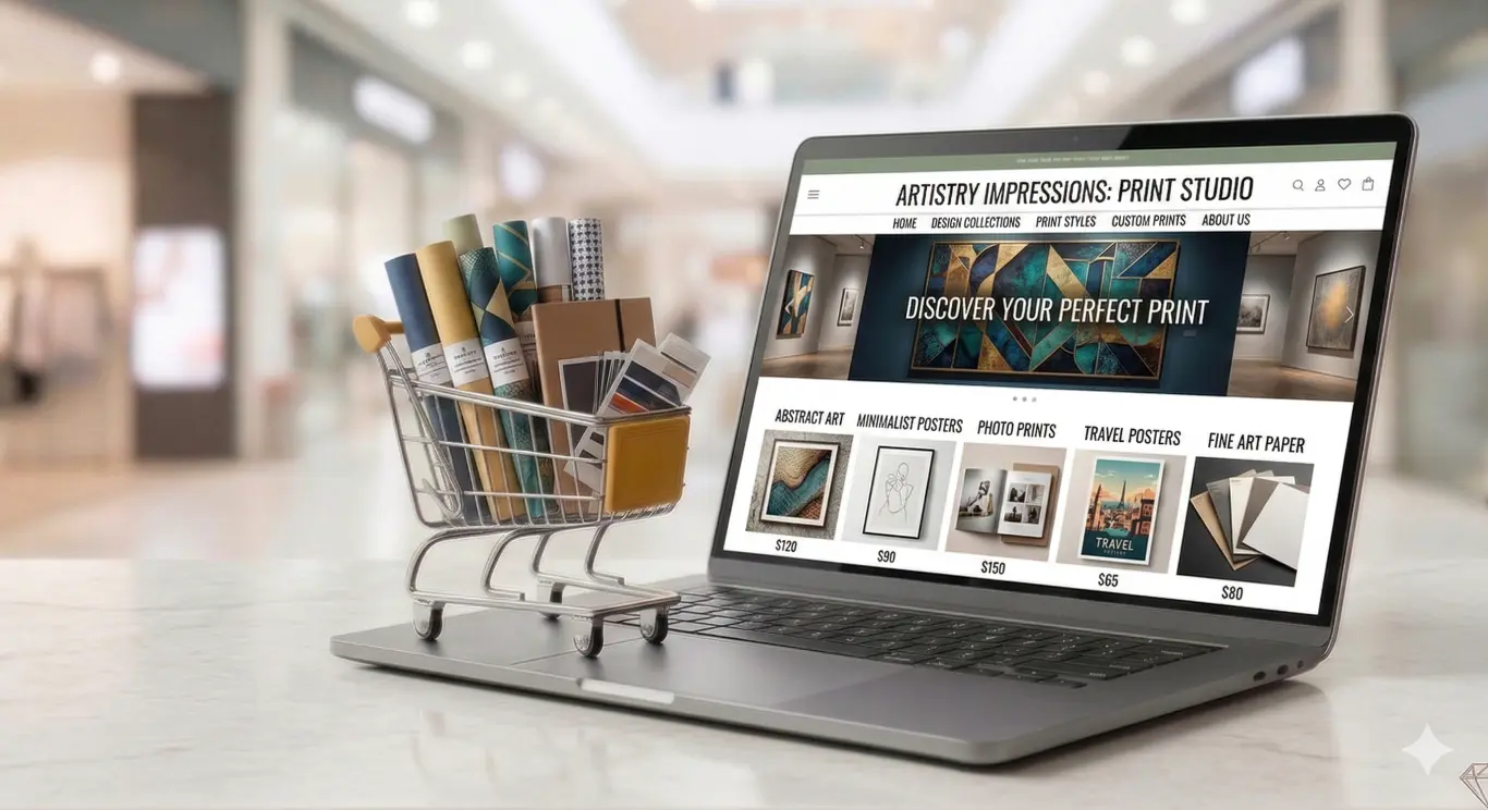 Featured image for selling graphic design prints  online with Make Local for Global