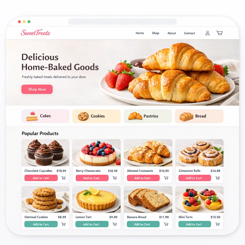 Featured image for selling baked goods  online with Make Local for Global