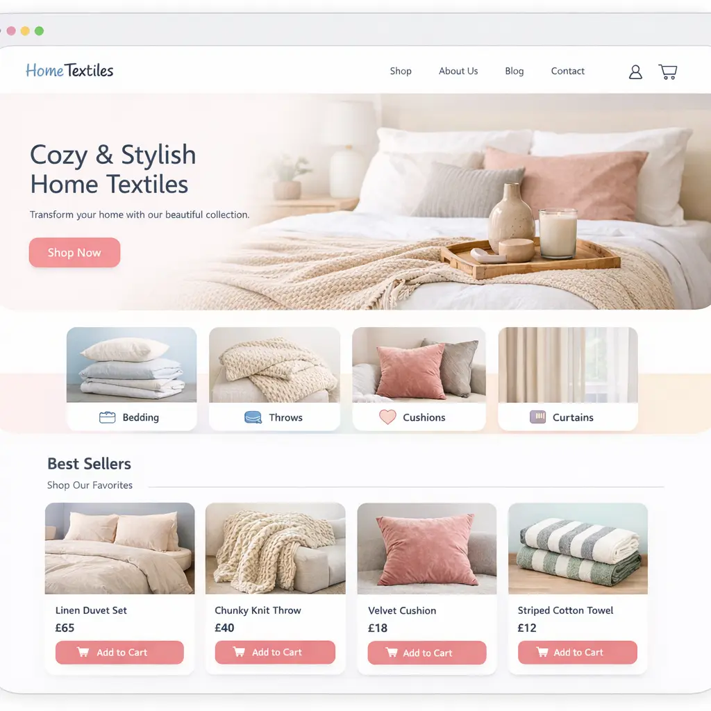 Featured image for selling home textiles  online with Make Local for Global