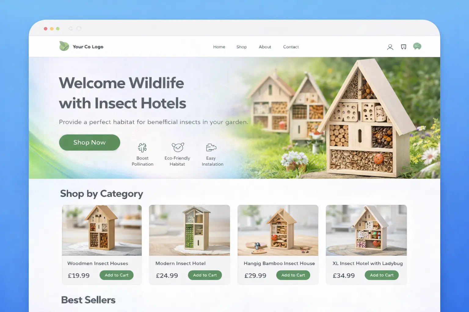 Featured image for selling insect hotels  online with Make Local for Global