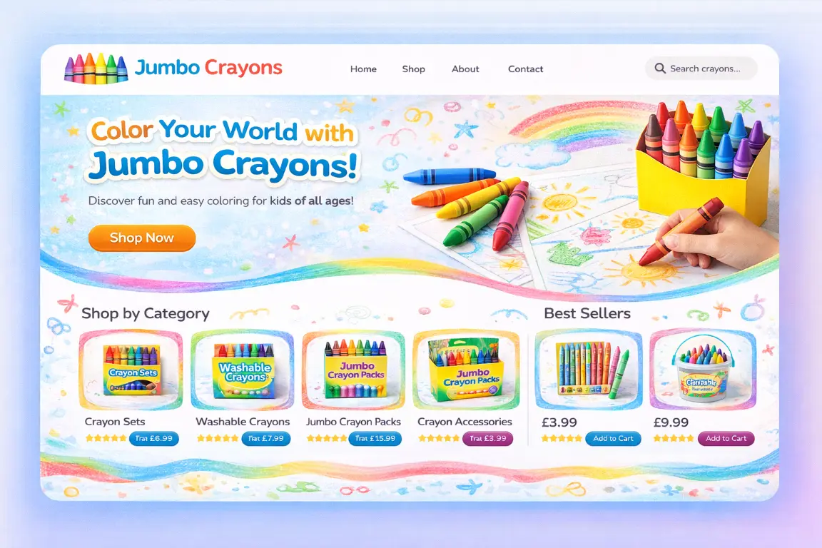Featured image for selling jumbo crayons  online with Make Local for Global