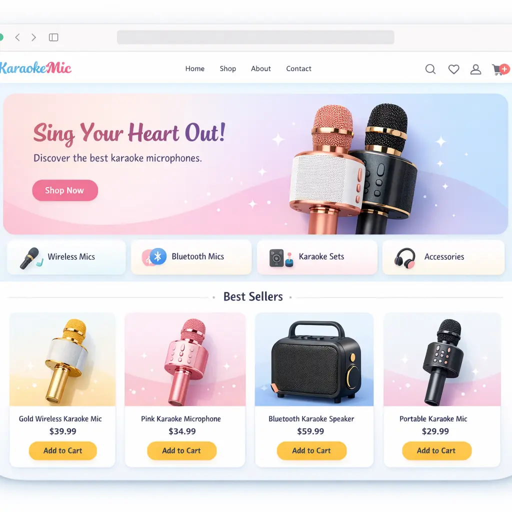 Featured image for selling karaoke microphones  online with Make Local for Global