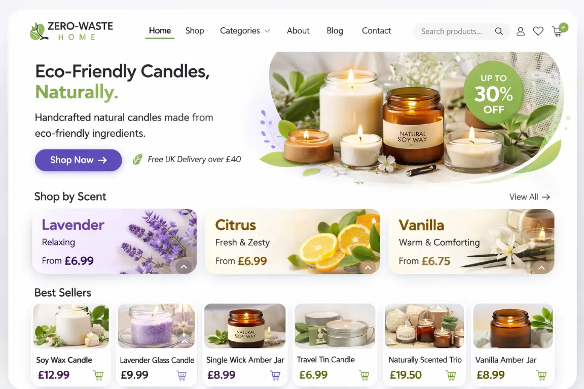 Featured image for selling natural candles  online with Make Local for Global
