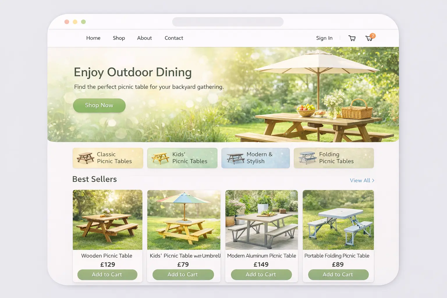Featured image for selling outdoor picnic tables  online with Make Local for Global
