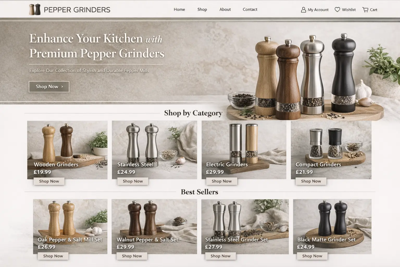 Featured image for selling pepper grinders  online with Make Local for Global