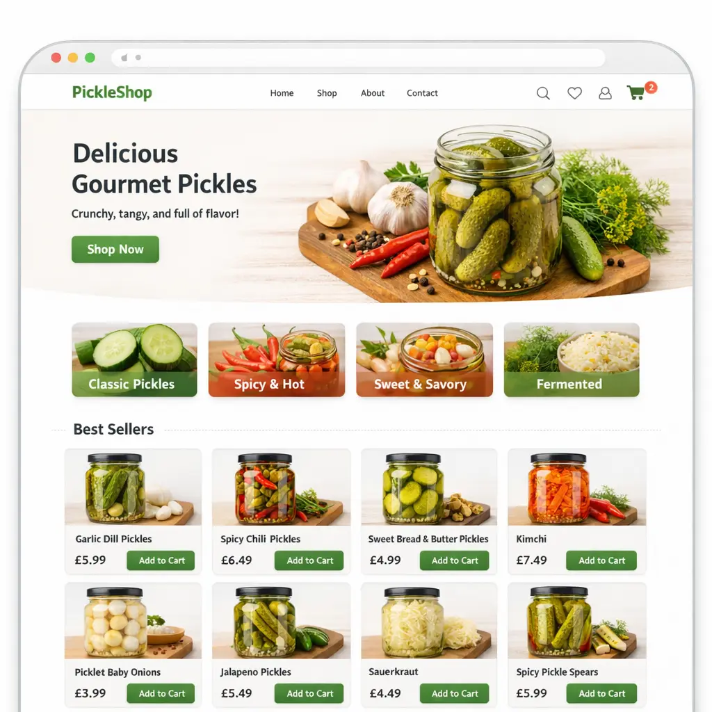 Featured image for selling pickles  online with Make Local for Global