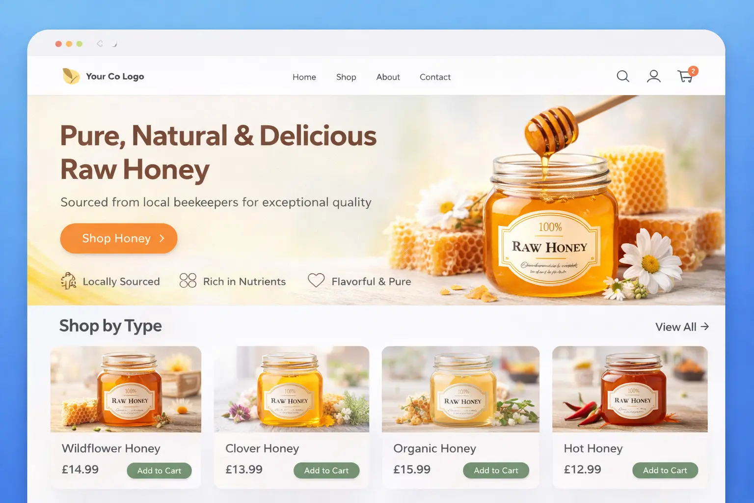Featured image for selling raw honey  online with Make Local for Global