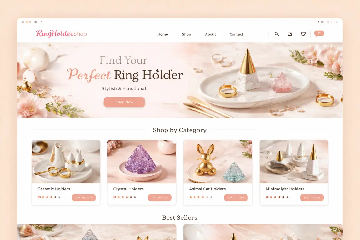 Featured image for selling ring holders  online with Make Local for Global