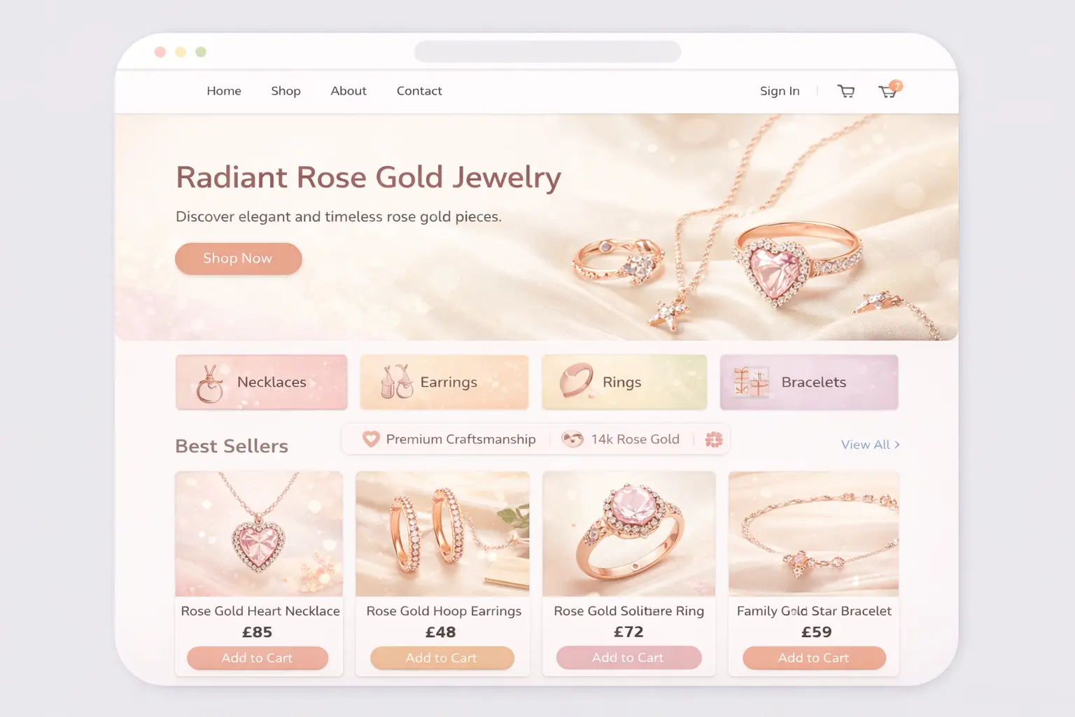 Featured image for selling rose gold jewelry  online with Make Local for Global