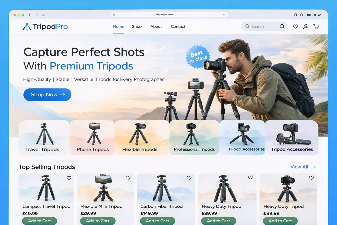 Featured image for selling tripods  online with Make Local for Global