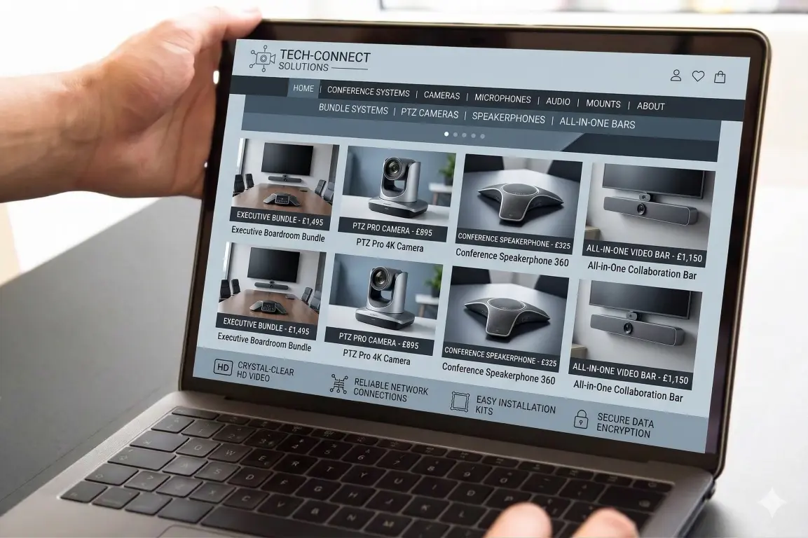 Featured image for selling video conferencing equipment  online with Make Local for Global