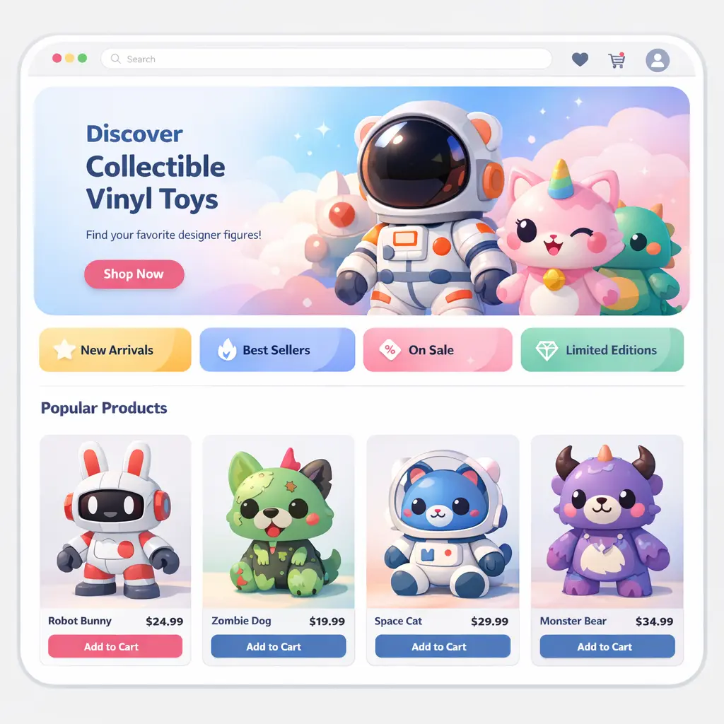 Featured image for selling vinyl toys  online with Make Local for Global