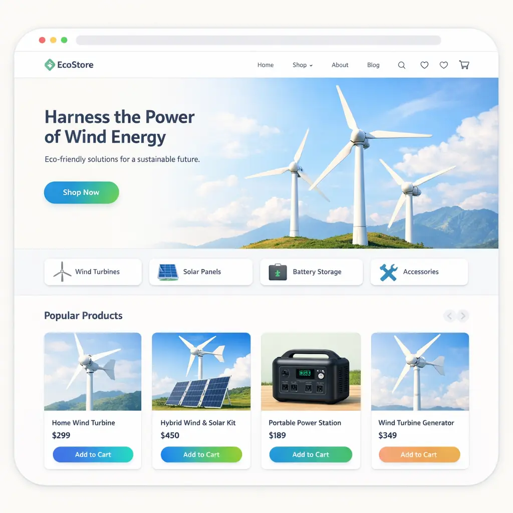 Featured image for selling wind turbines  online with Make Local for Global
