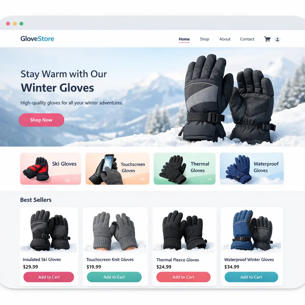 Featured image for selling winter gloves  online with Make Local for Global