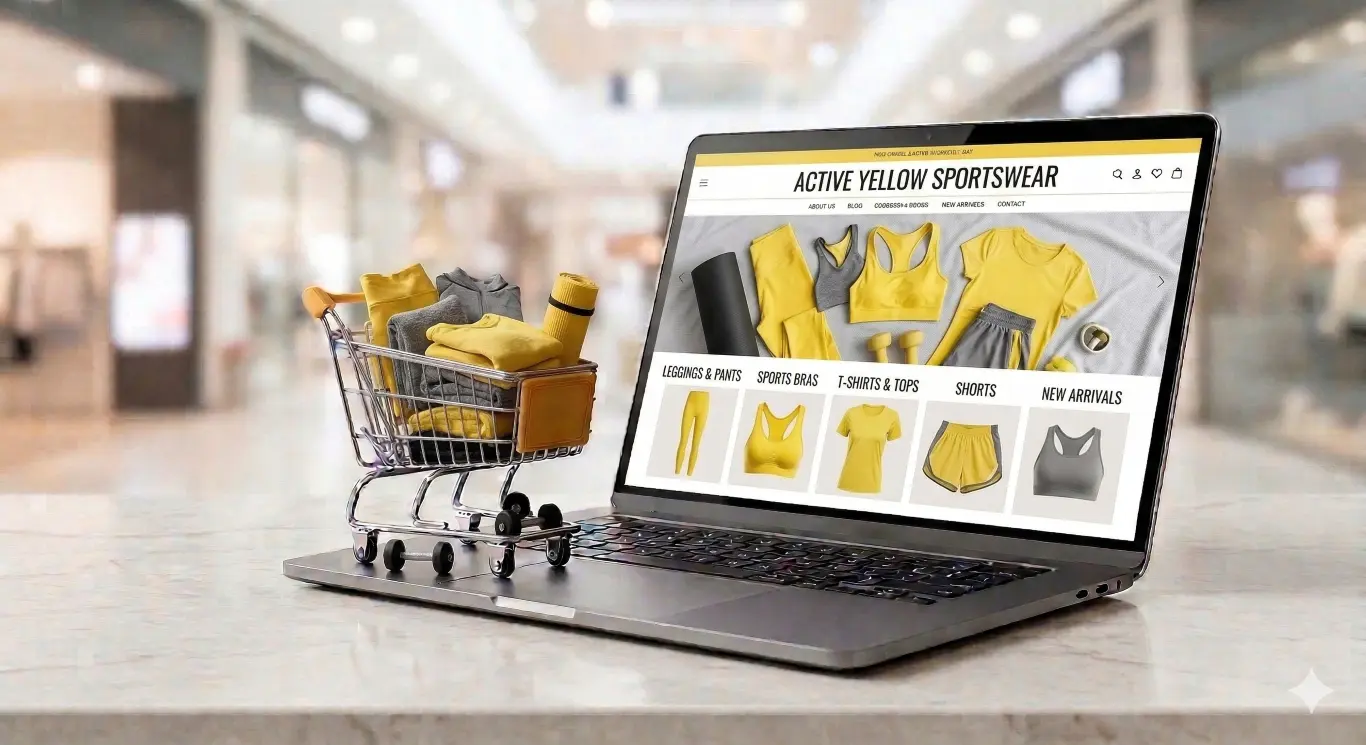Featured image for selling yellow workout gear  online with Make Local for Global