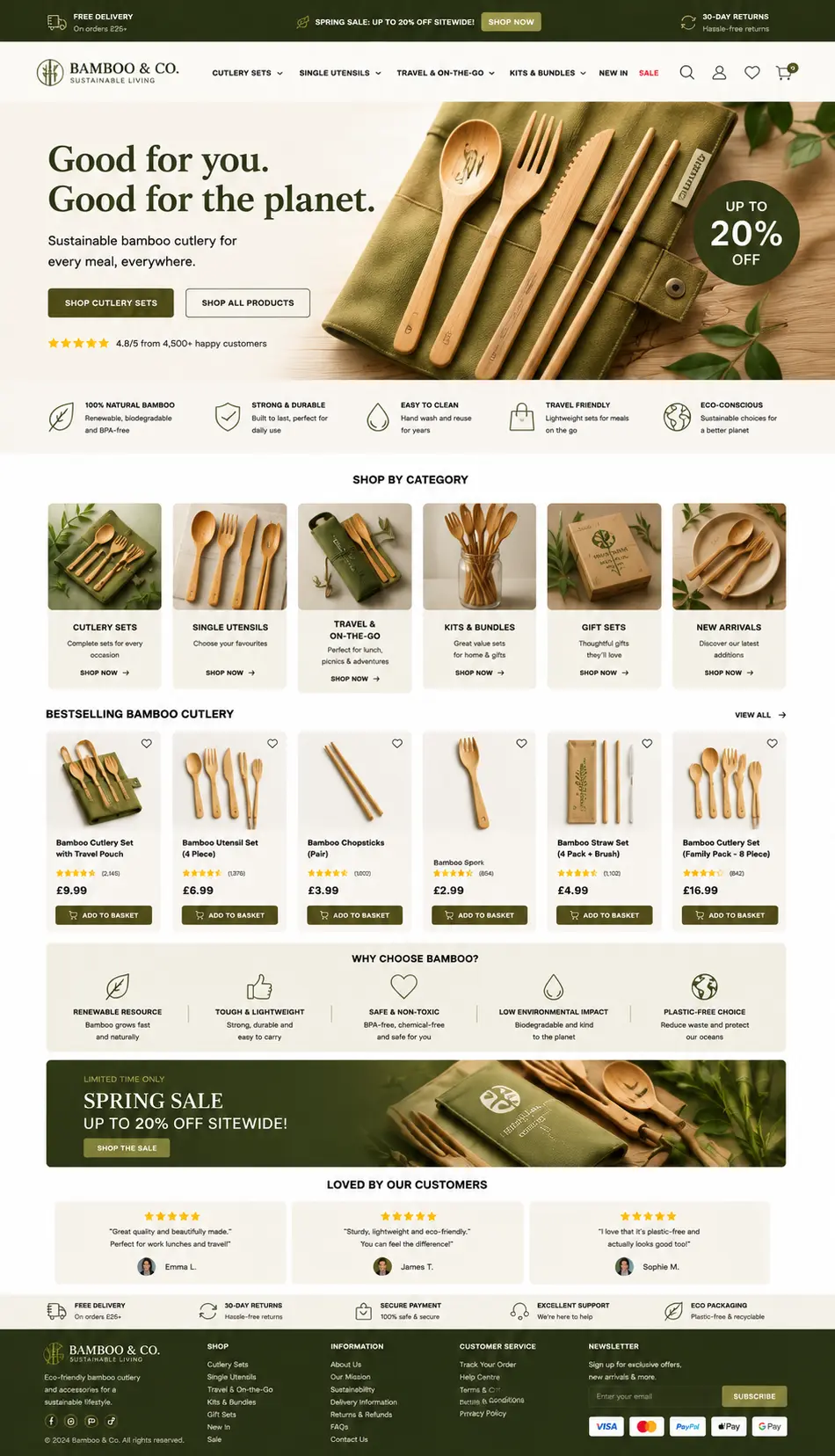 Featured image for selling bamboo cutlery  online with Make Local for Global