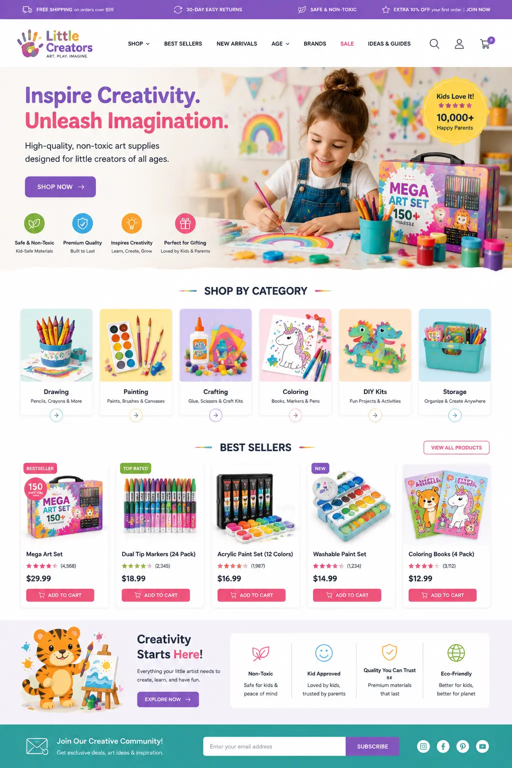 Featured image for selling kids’ art supplies  online with Make Local for Global