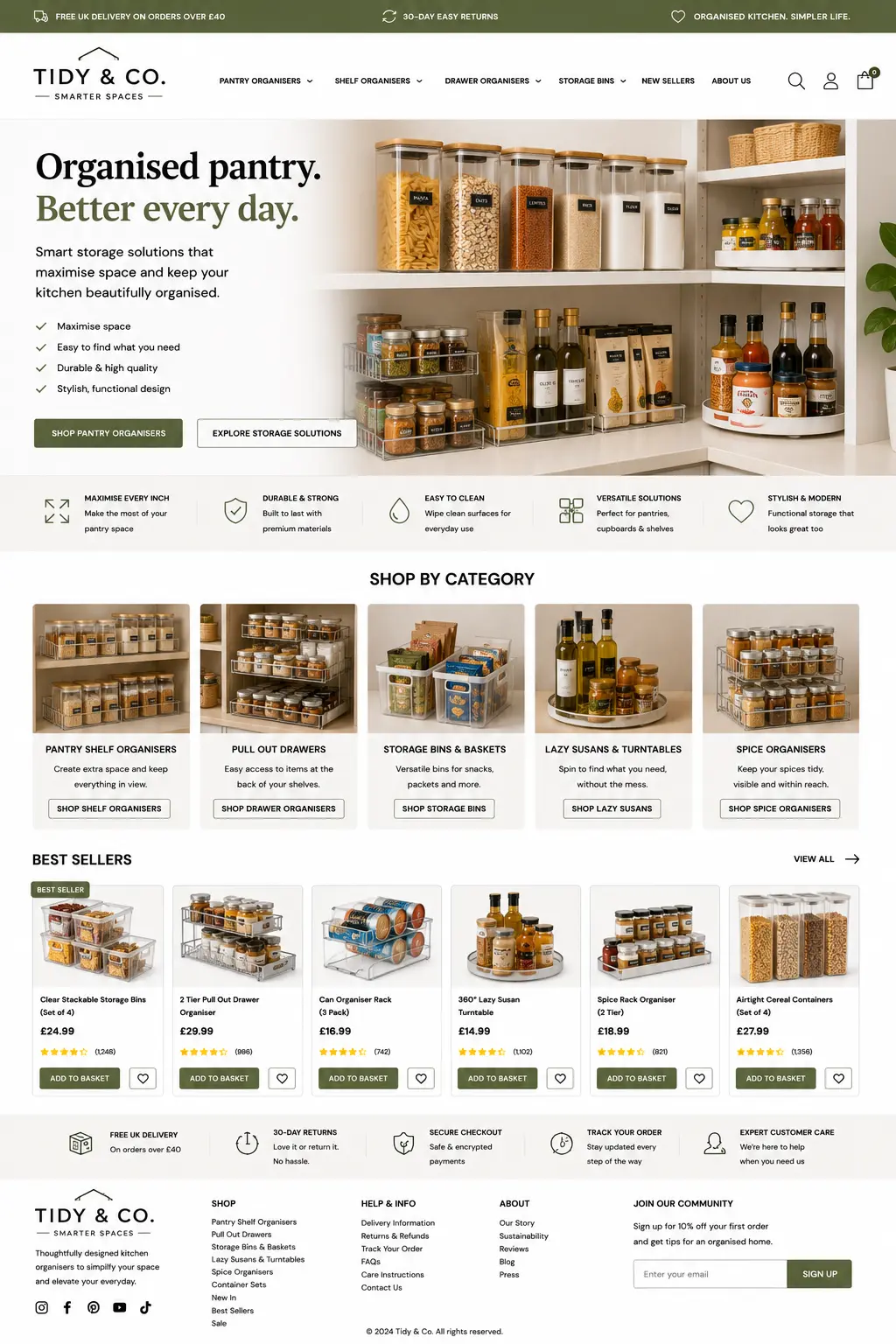 Featured image for selling kitchen pantry organizers  online with Make Local for Global