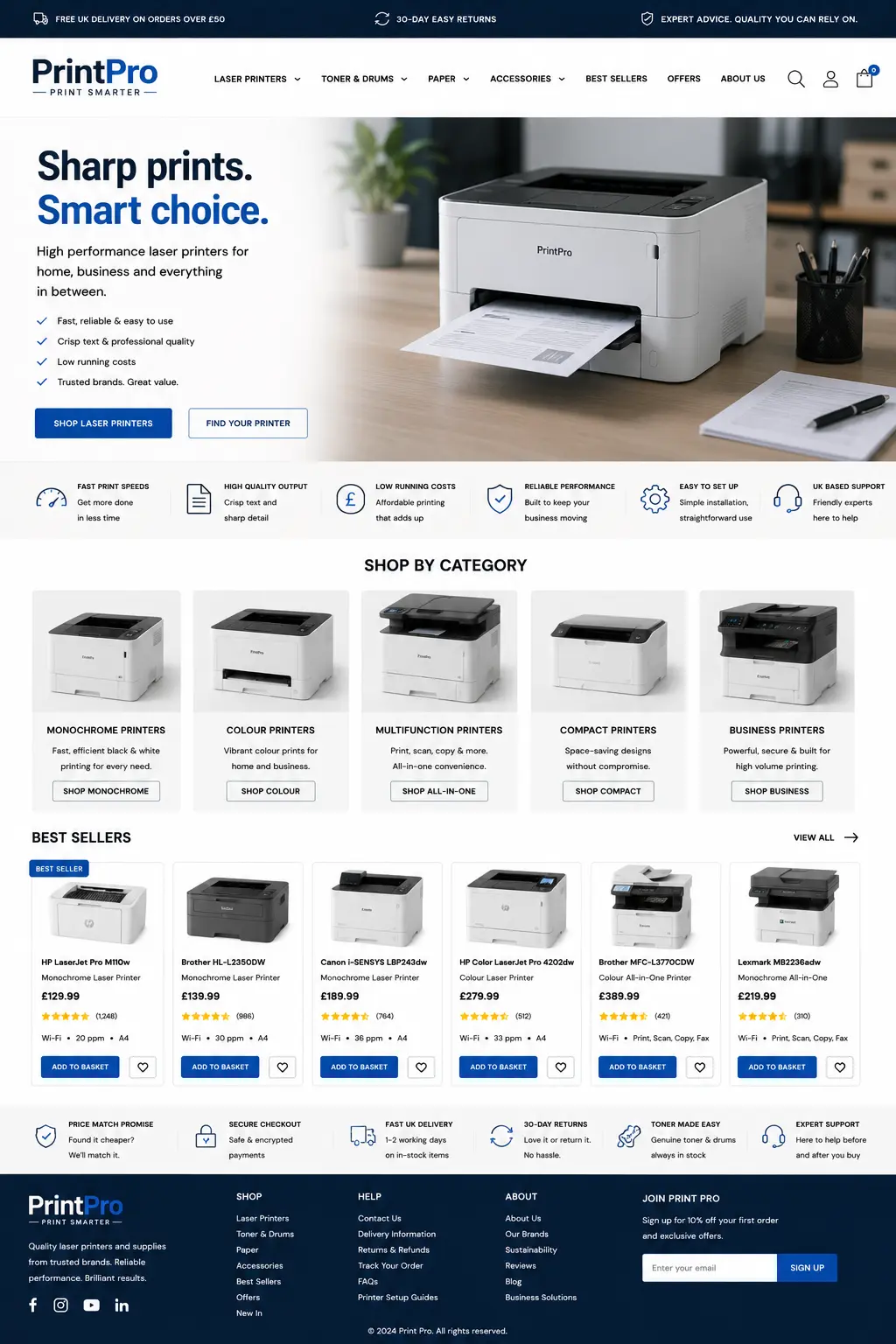 Featured image for selling laser printers  online with Make Local for Global
