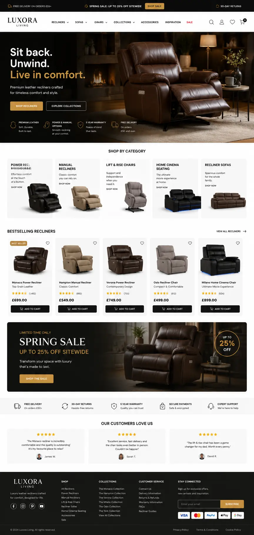 Featured image for selling leather recliners  online with Make Local for Global