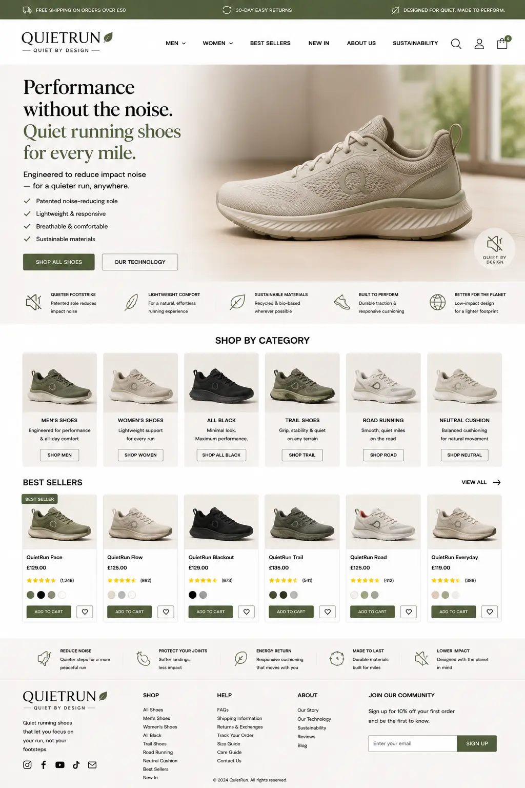 Featured image for selling quiet running shoes  online with Make Local for Global