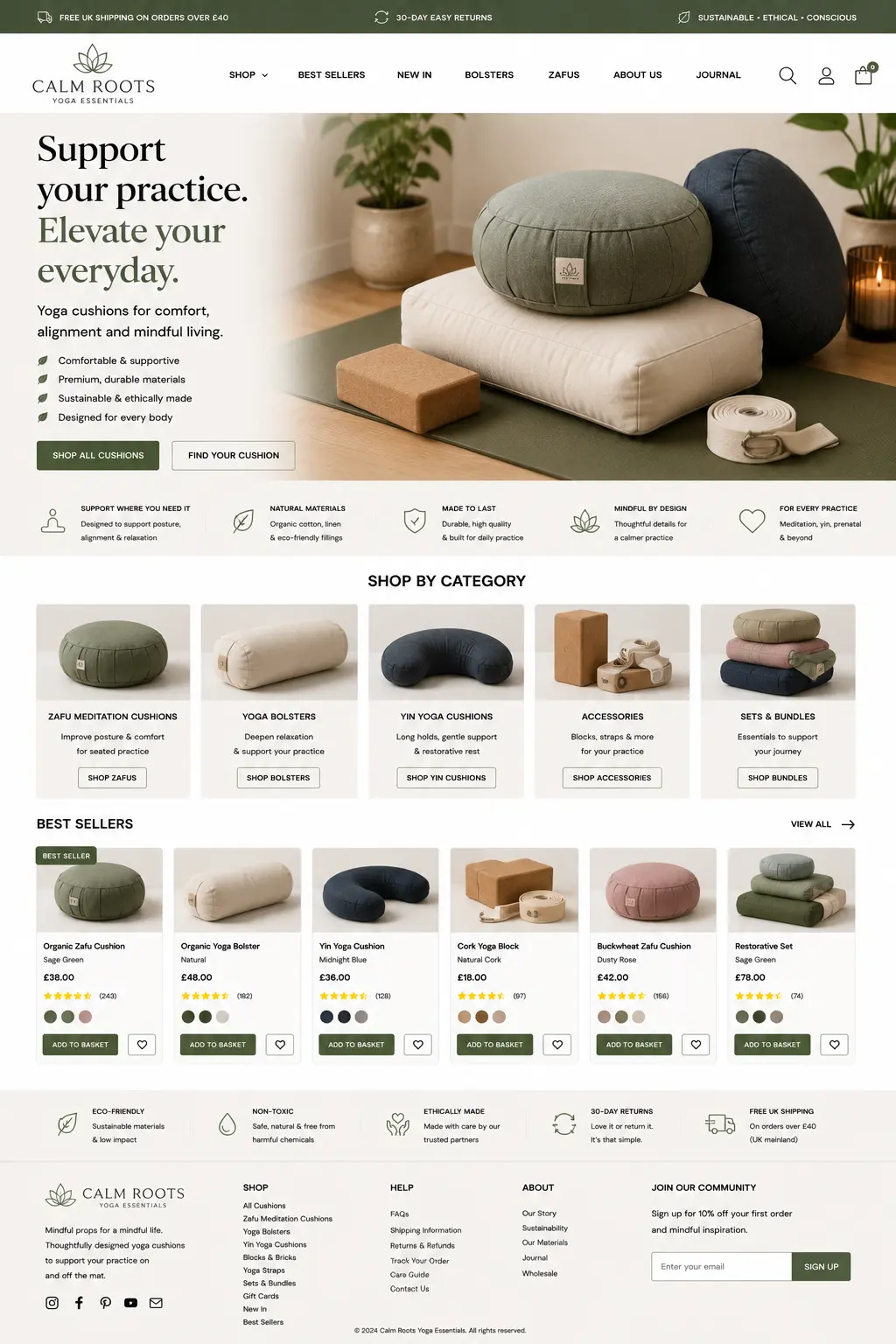 Featured image for selling yoga cushions  online with Make Local for Global