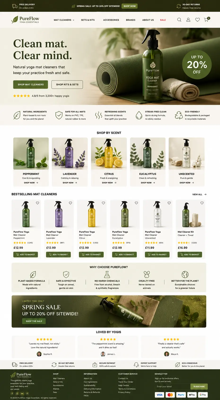 Featured image for selling yoga mat cleaners  online with Make Local for Global