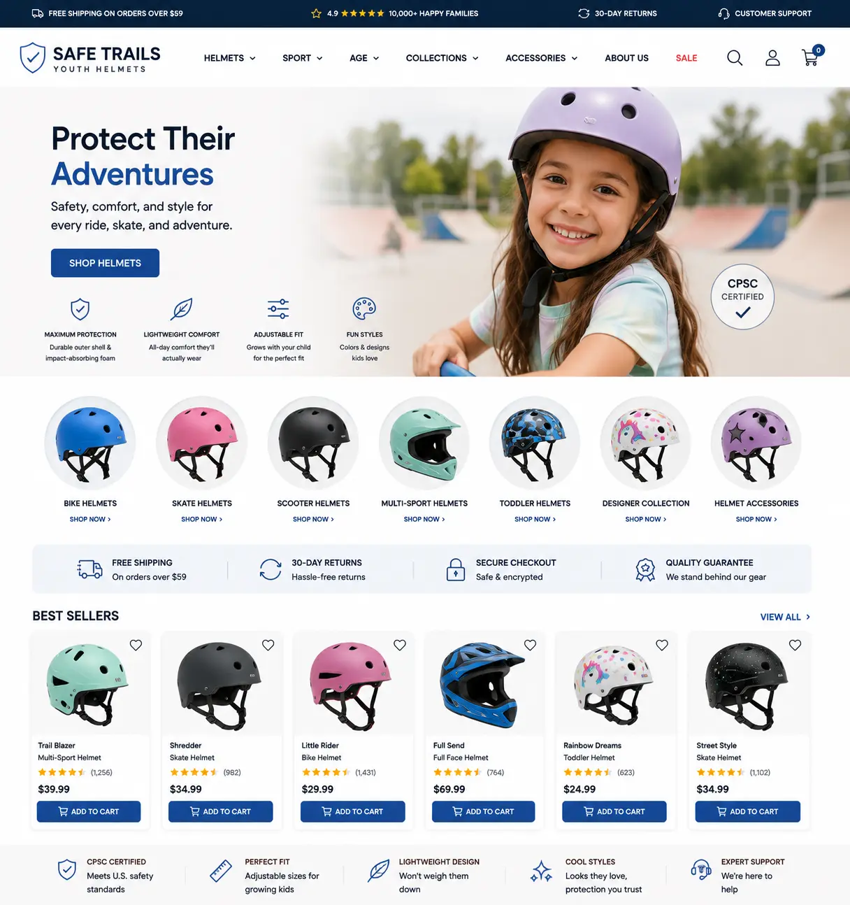 Featured image for selling youth helmets  online with Make Local for Global