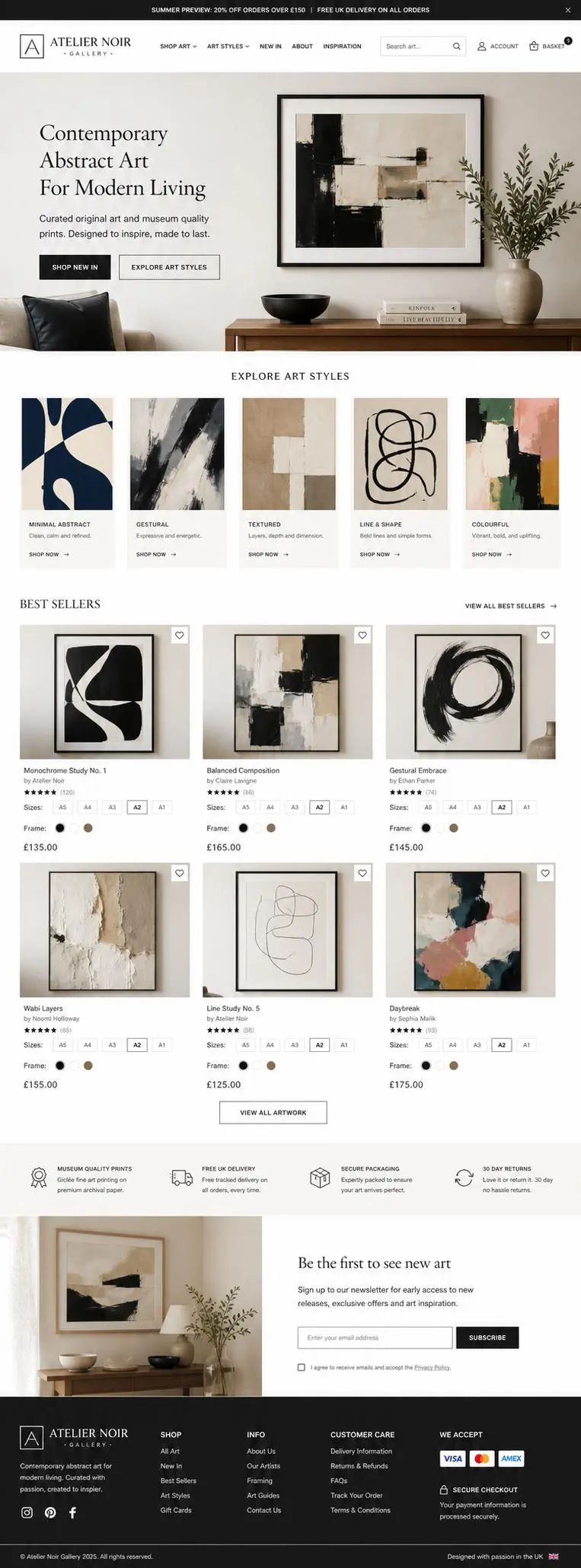 Featured image for selling abstract art  online with Make Local for Global