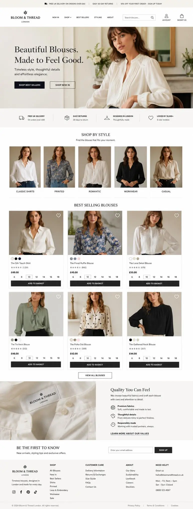 Featured image for selling blouses  online with Make Local for Global