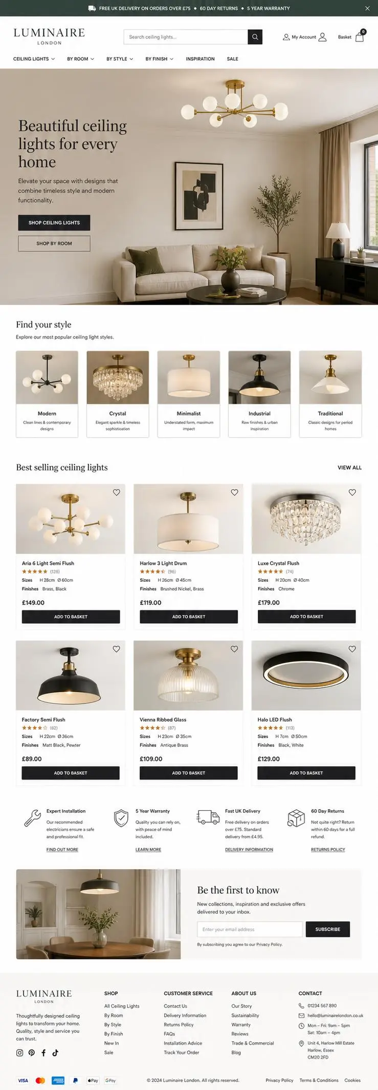 Featured image for selling ceiling lights  online with Make Local for Global
